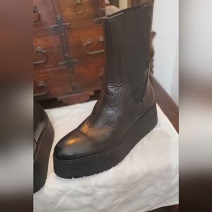 Zara Platform Chelsea Boot black 39